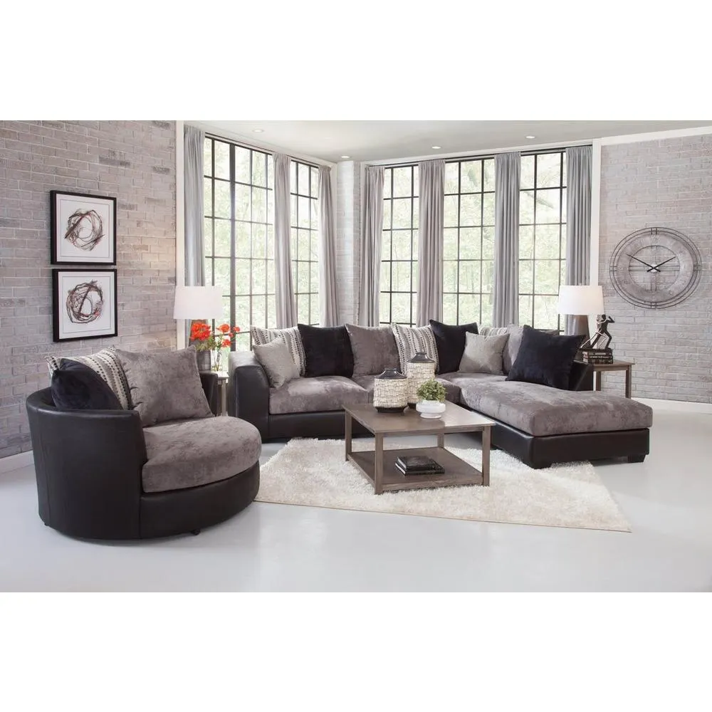 2 - Piece Jamal Sectional w/ Barrel Chair