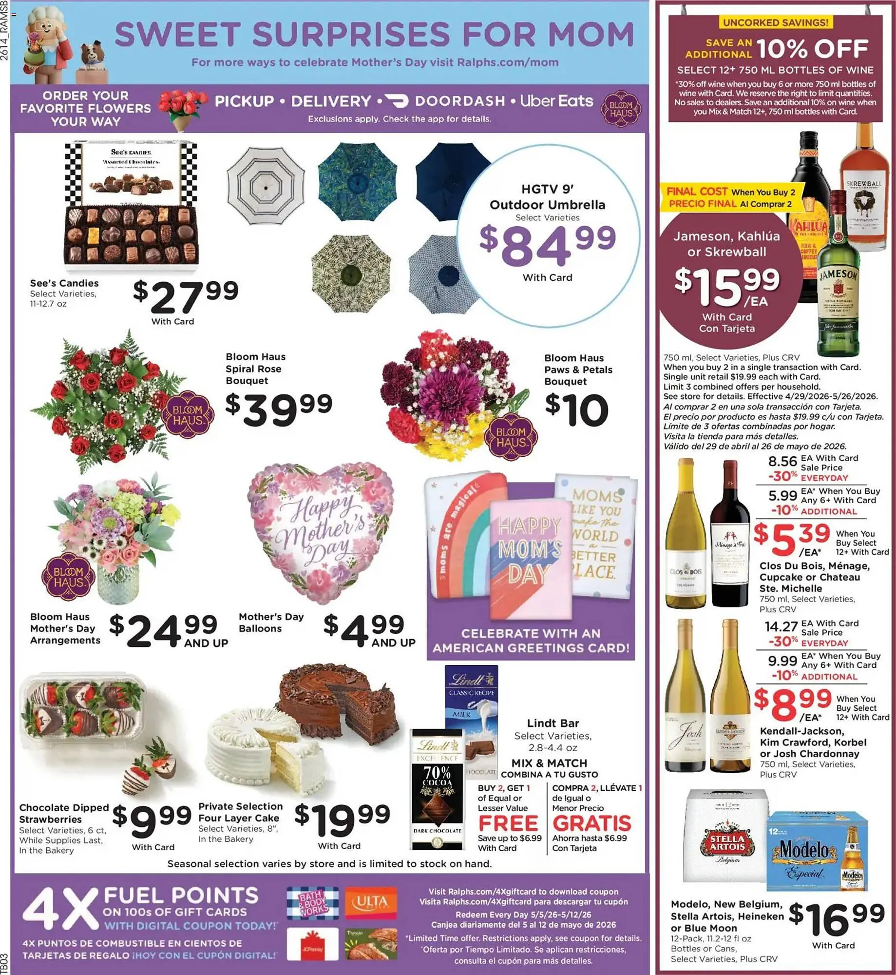 Weekly promotion Ralphs weekly ad spanning from May 6 to May 13 2026 - Page 4 for Catalogue 365