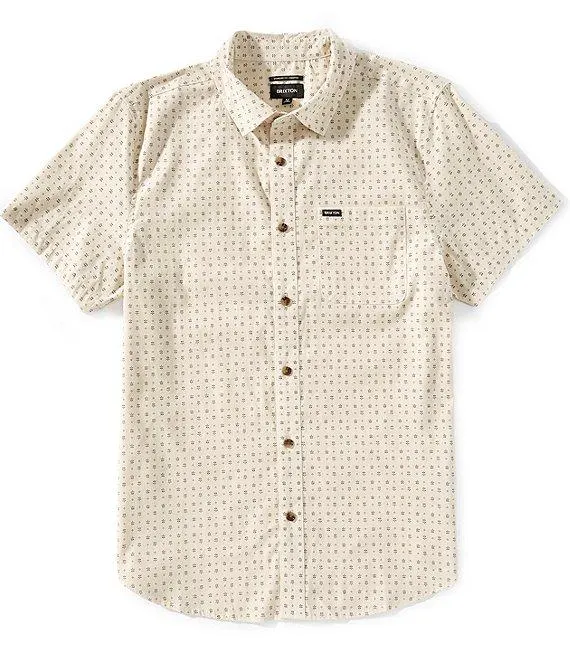 Charter Micro Floral Print Short Sleeve Woven Shirt
