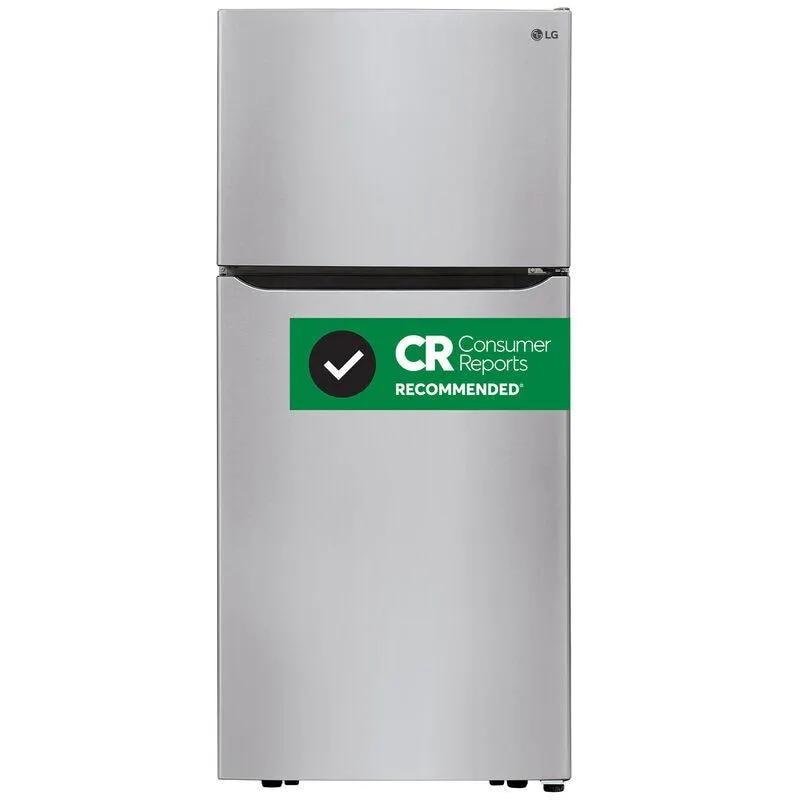 LG 30 in. 20.2 cu. ft. Top Freezer Refrigerator with Factory Installed Ice Maker -Stainless Steel