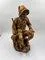 Vintage Hand-Carved Wooden Figure of a Hunter with Dog in the style of Black Forest, 1960s