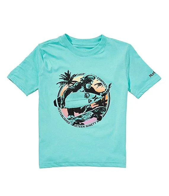 Little Boys Monkey Sea Short Sleeve T-Shirt