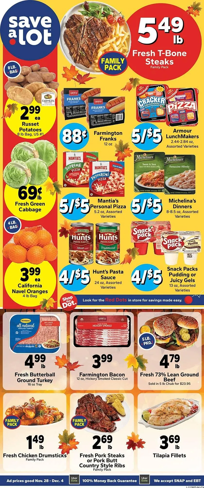 Weekly ad Save a Lot weekly ad from November 28 to December 4 2025 - Page 1