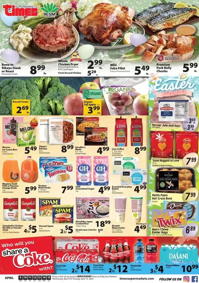Weekly ad Current special promotions from April 9 to April 15 2025 - Page 1