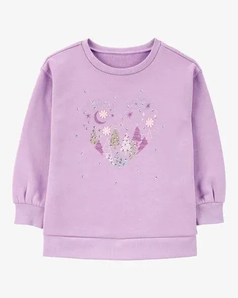 Baby Heart Fleece Sweatshirt
