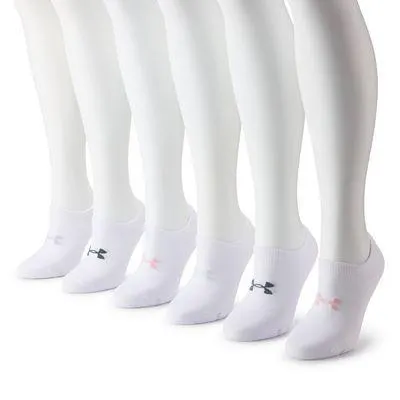 Women's Under Armour 6-Pack Essential Lightweight No Show Socks