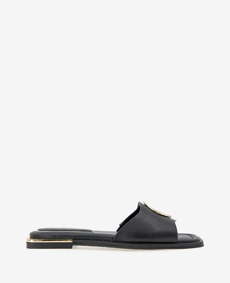 Asher Leather Metal Ring Sandal