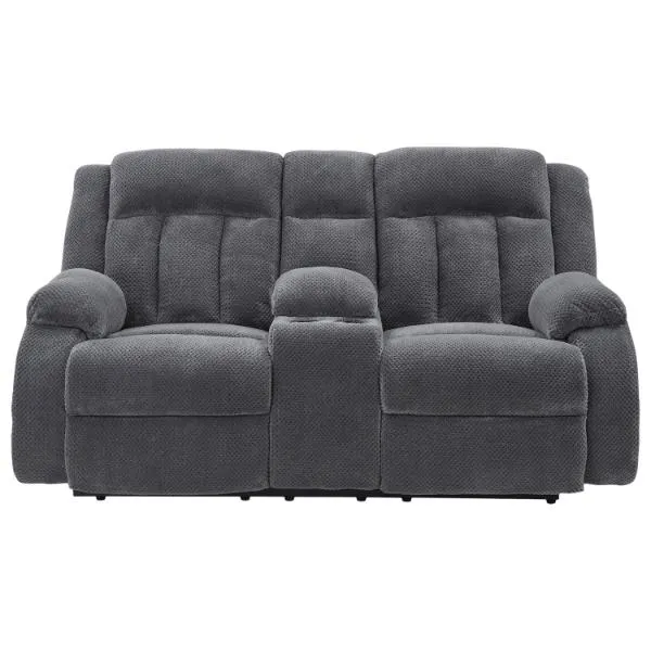 Observation Steel Power Reclining Console Loveseat