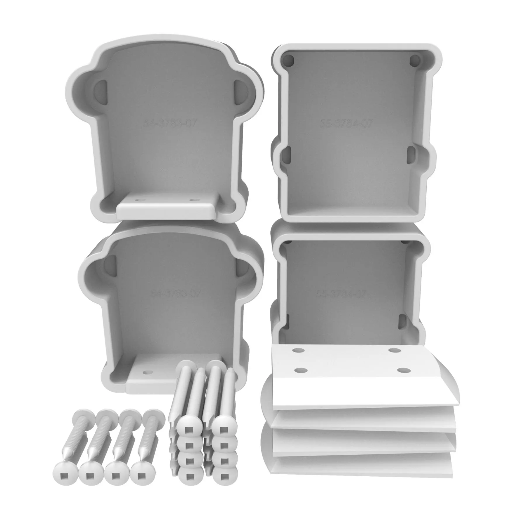 Premier 73012494 Rail Bracket, Vinyl, White, For: Premier Series Railings