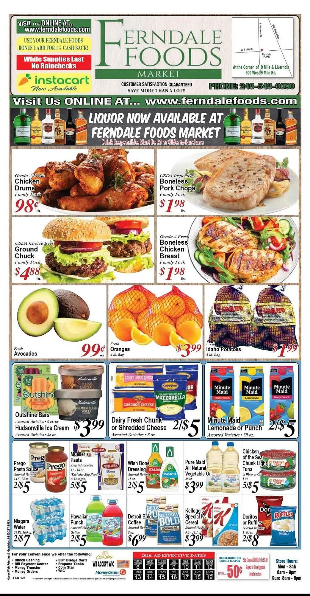Weekly ad Ferndale Foods weekly ad from January 6 to January 19 2026 - Page 1