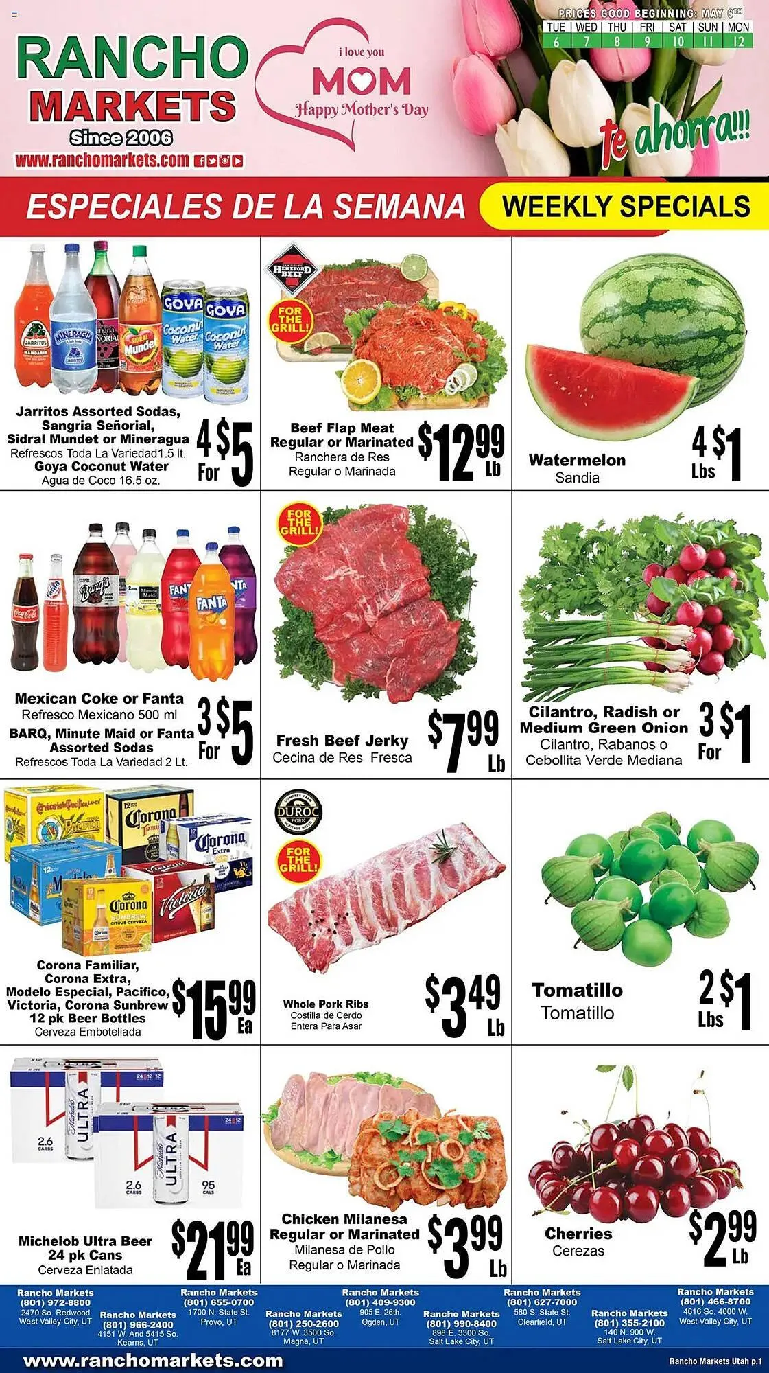 Weekly ad Rancho Markets Weekly Ad from May 6 to May 12 2025 - Page 1