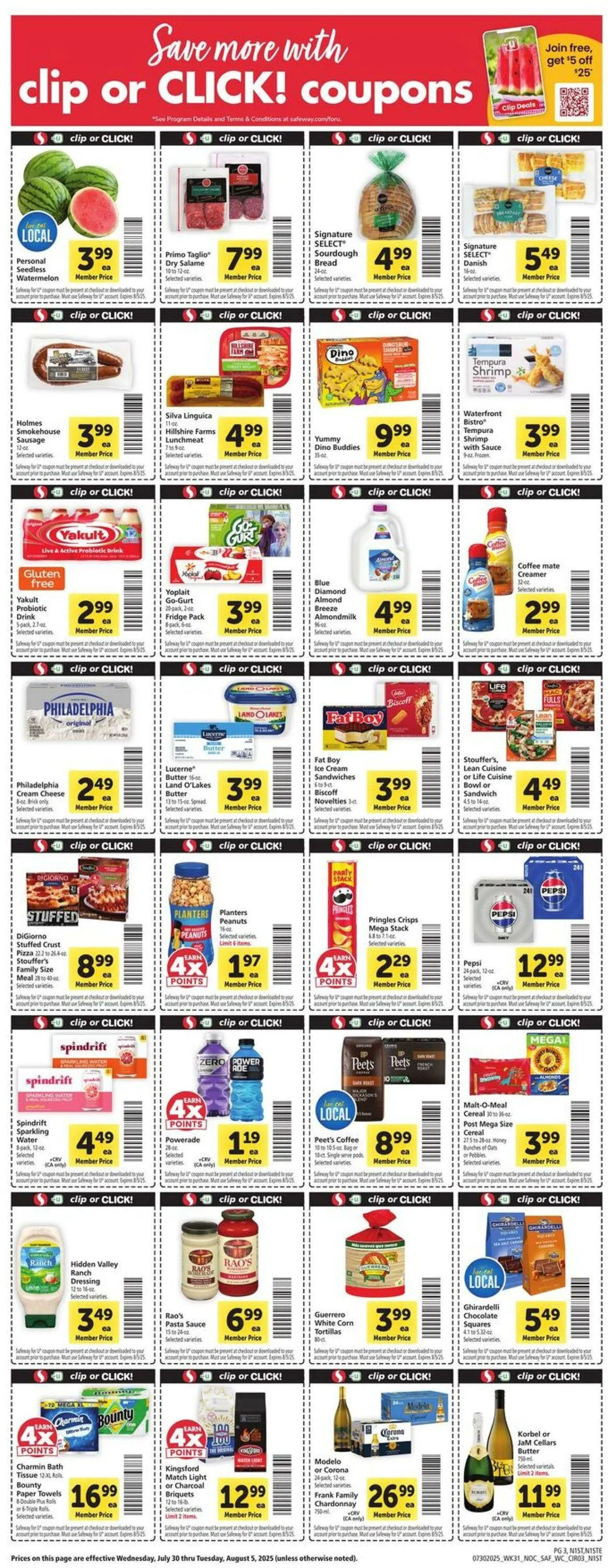 Weekly ad Safeway Current weekly ad from July 30 to August 5 2025 - Page 3