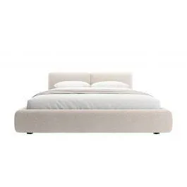 Gabriele Bed White Bouclé