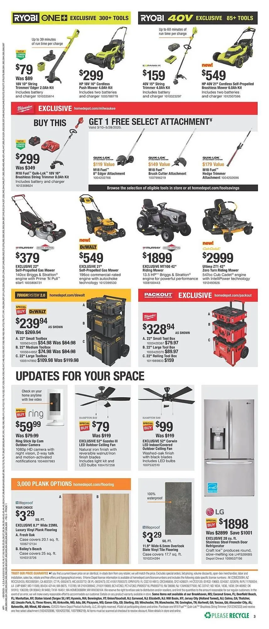 Weekly ad The Home Depot Weekly Ad from March 20 to April 3 2025 - Page 3