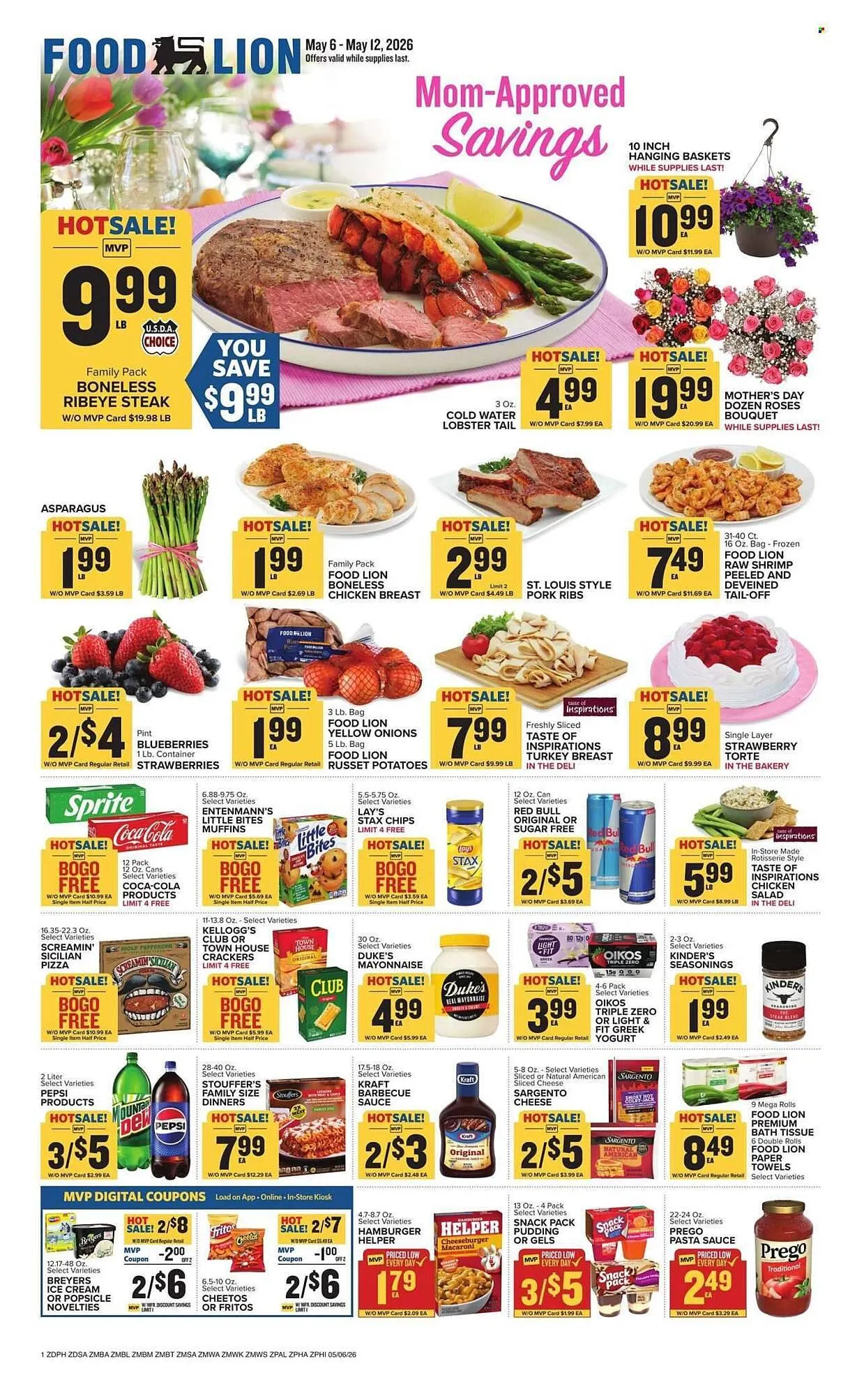 Weekly promotion Food Lion weekly ad spanning from May 6 to May 12 2026 - Page 1 for Catalogue 365