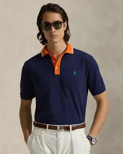 US Open Classic Fit Mesh Polo Shirt
