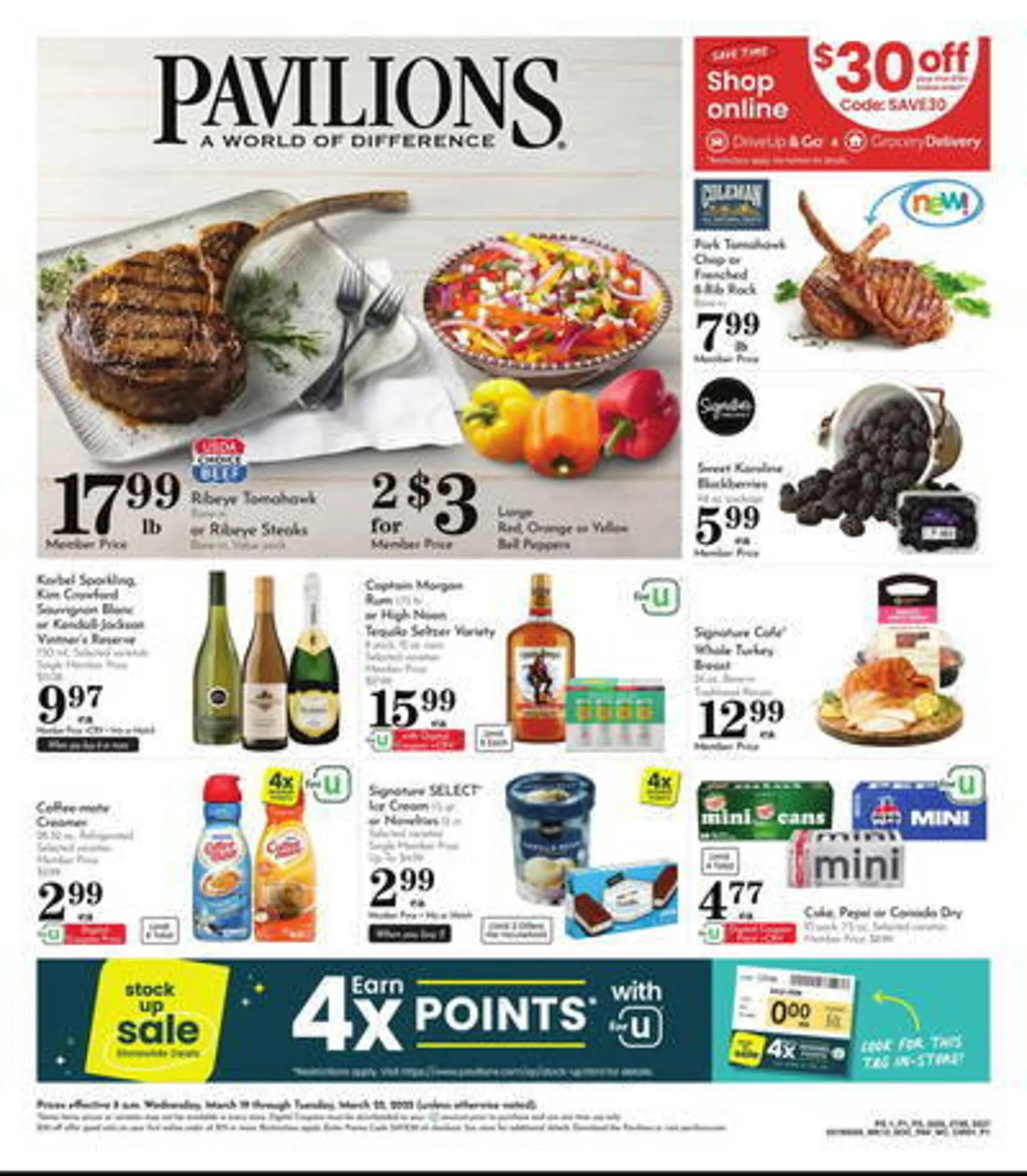 Weekly ad Pavilions Weekly Ad from March 19 to March 25 2025 - Page 1
