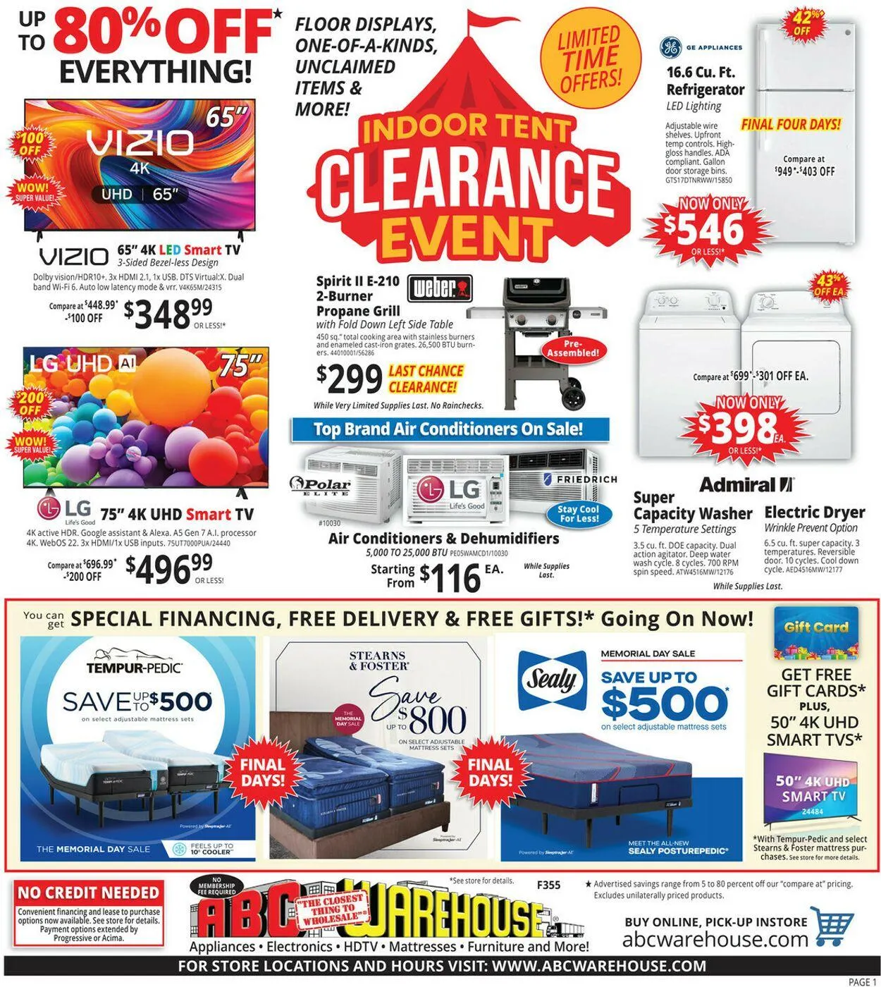 Weekly ad ABC Warehouse Current weekly ad from June 1 to June 7 2025 - Page 1