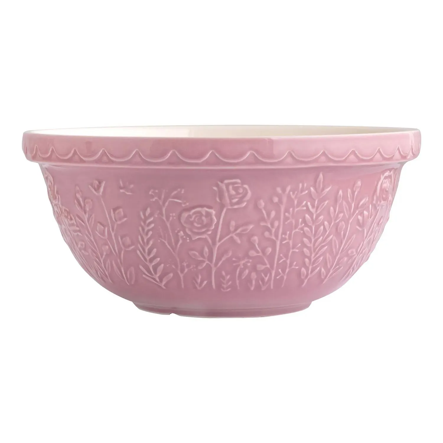 Mason Cash In the Meadow Rose Mixing Bowl, 4.25 qt.