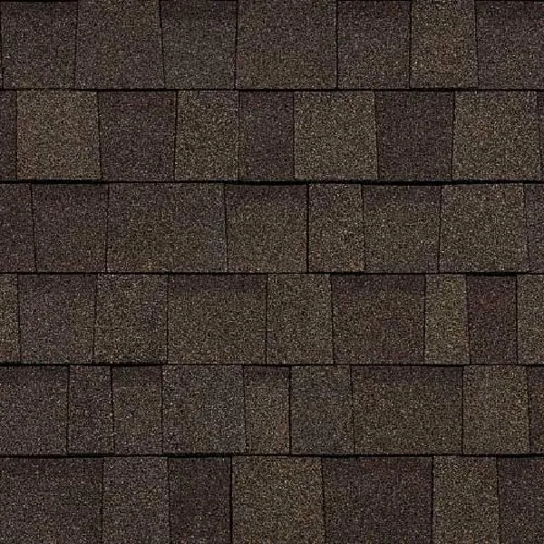 Oakridge Series HL43 Laminated Architectural Shingle, 39-3/8 in L, 13-1/4 in W, Teak