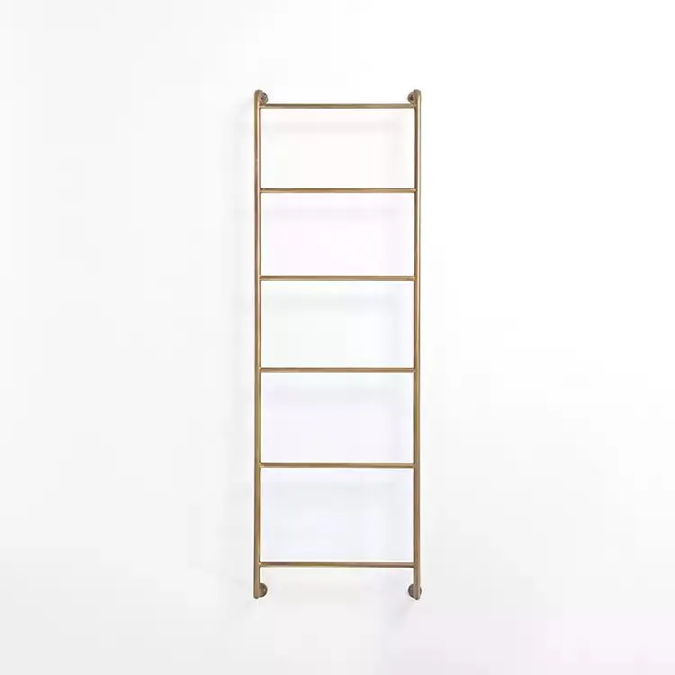 Antique Brass Metal Wall Ladder