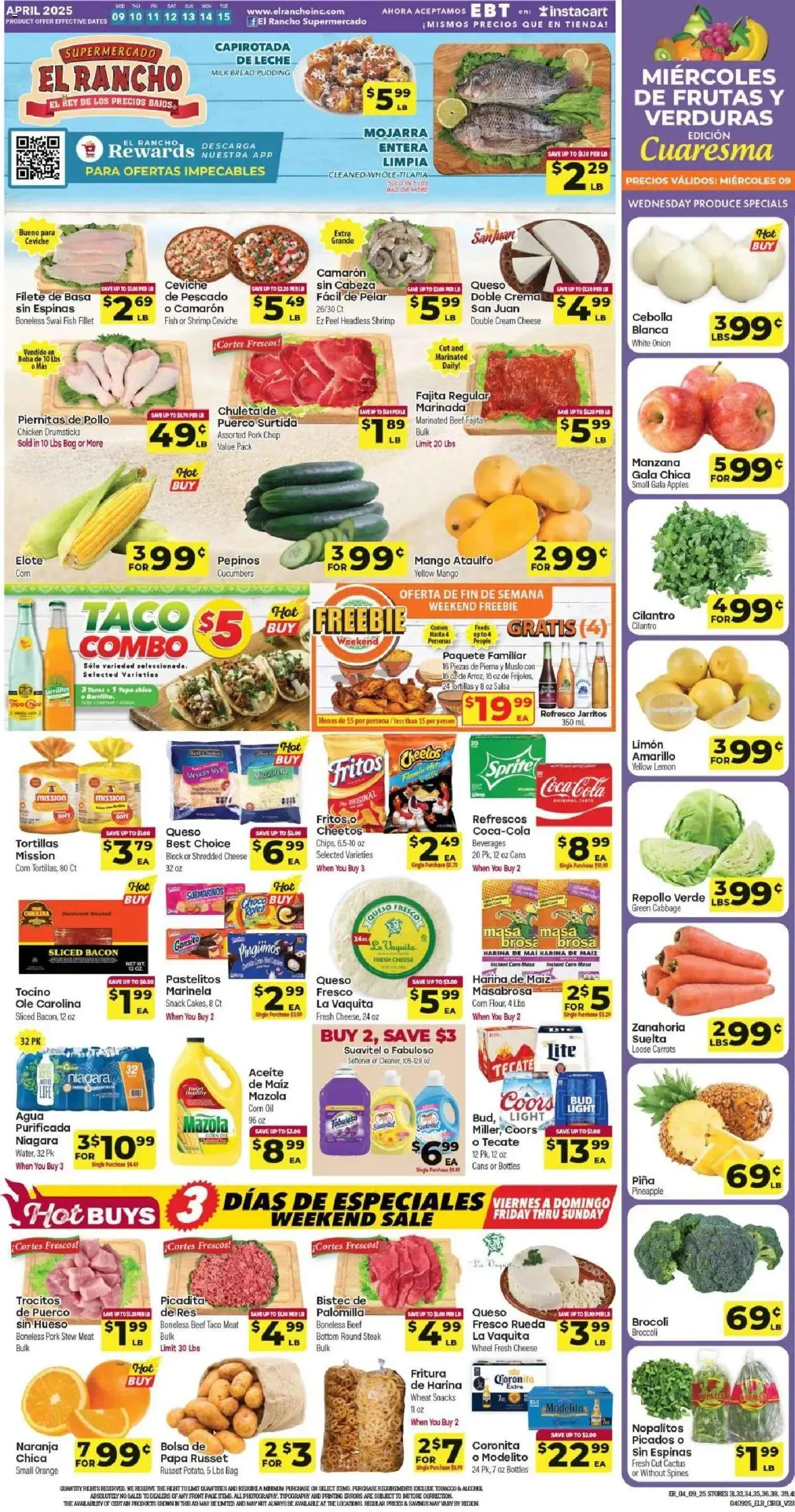 Weekly ad El Rancho - Weekly Ad 3 from April 9 to April 15 2025 - Page 1