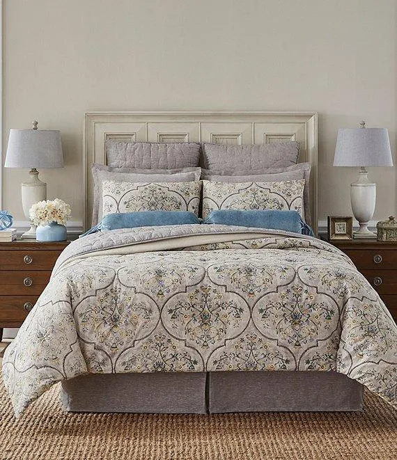 Ingram Embroidered Cotton & Linen Comforter Mini Set