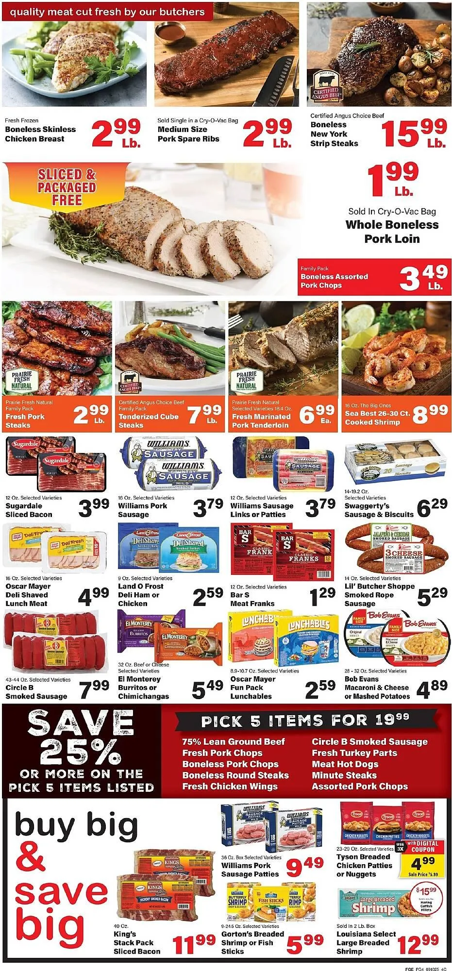 Weekly promotion Edwards Food Giant weekly ad spanning from September 10 to September 16 2025 - Page 4 for Catalogue 365
