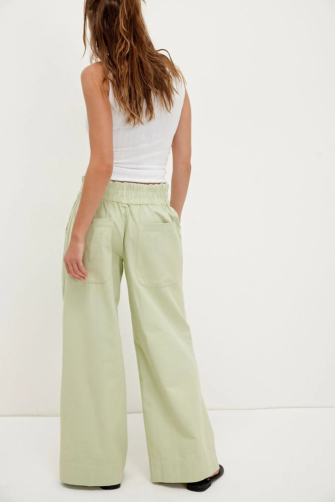 We The Free Breezy Denim Printed Pull-On Jeans