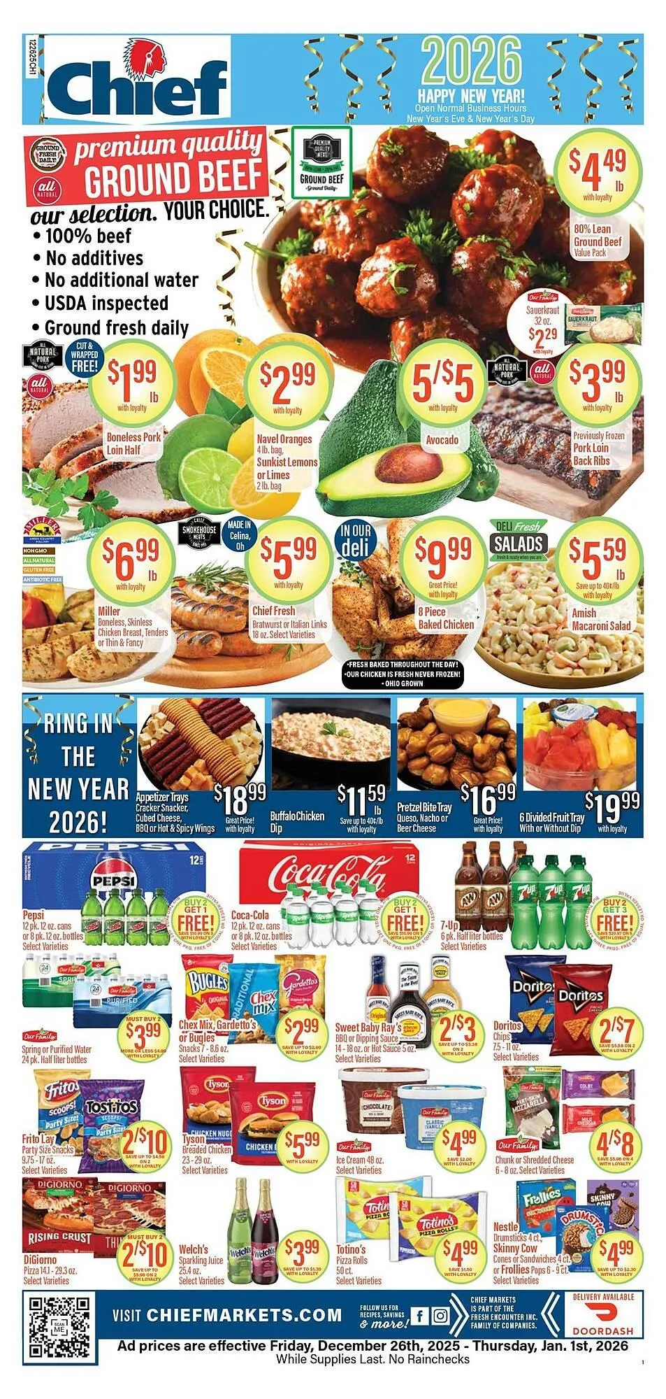 Weekly ad Chief Supermarket weekly ad from December 26 to January 1 2026 - Page 1