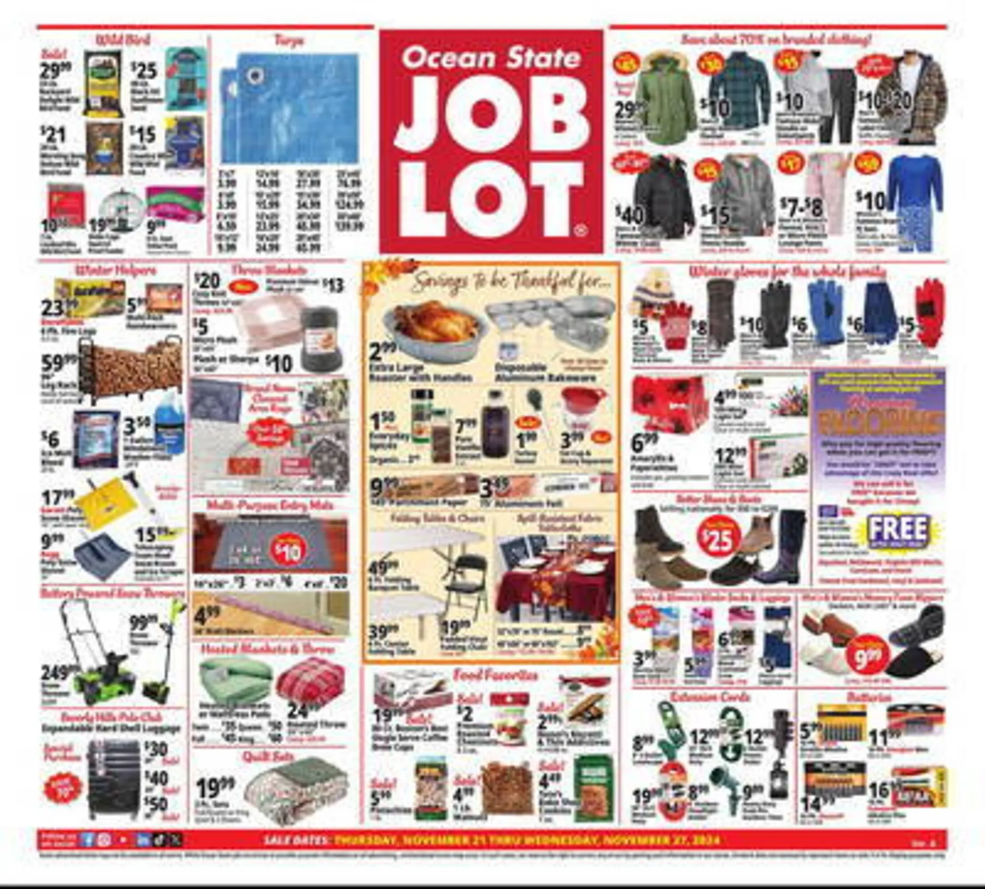 Weekly ad Ocean State Job Lot Weekly Ad from November 21 to November 27 2024 - Page 1