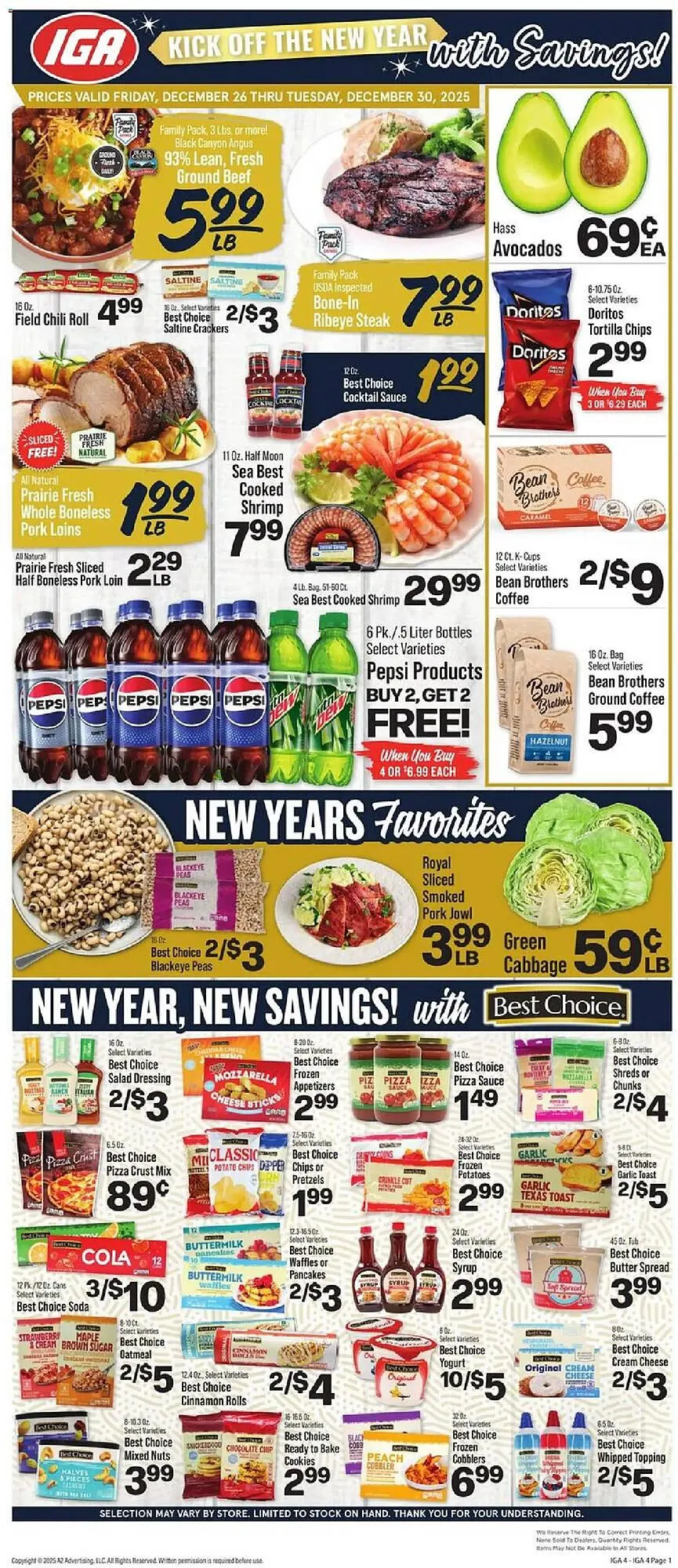 Weekly ad IGA weekly ad from December 26 to December 30 2025 - Page 1