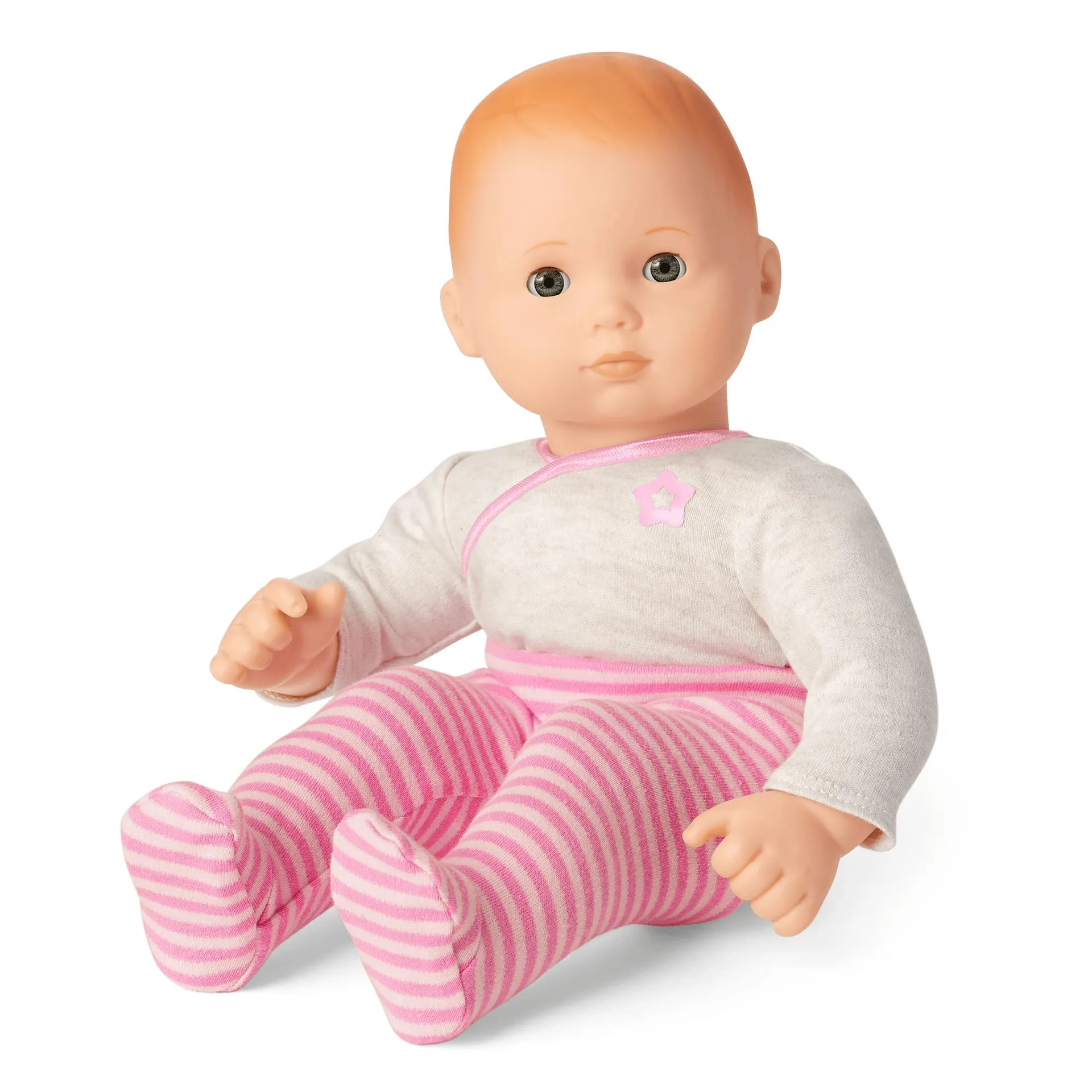 Bitty Baby® Doll #6 with red hair in Pretty Pink