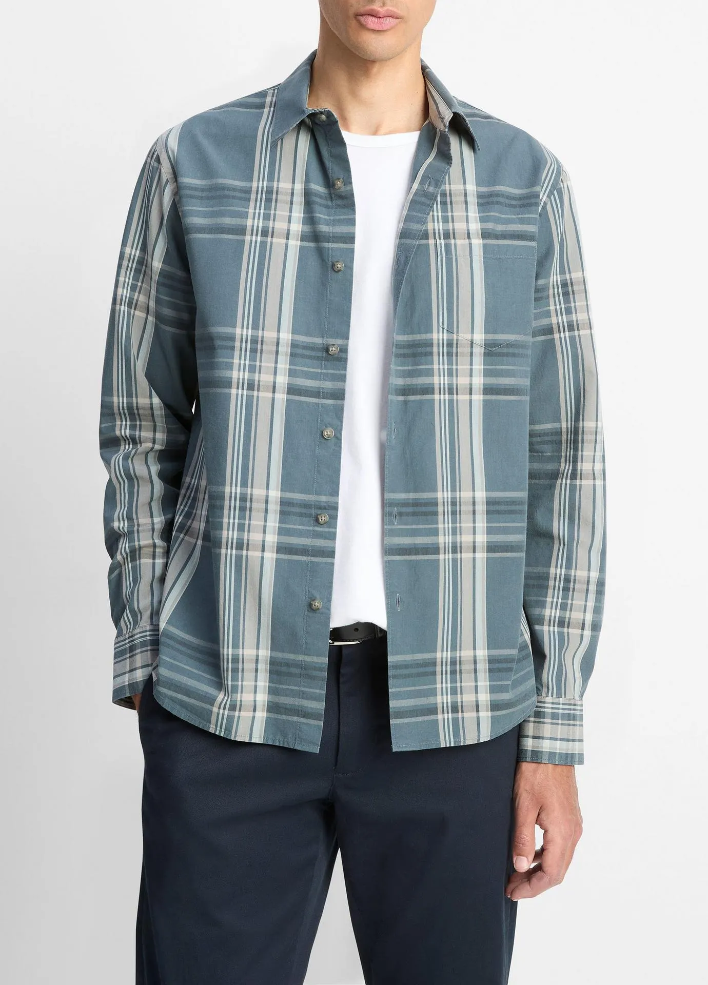 Lorimer Plaid Button-Front Shirt