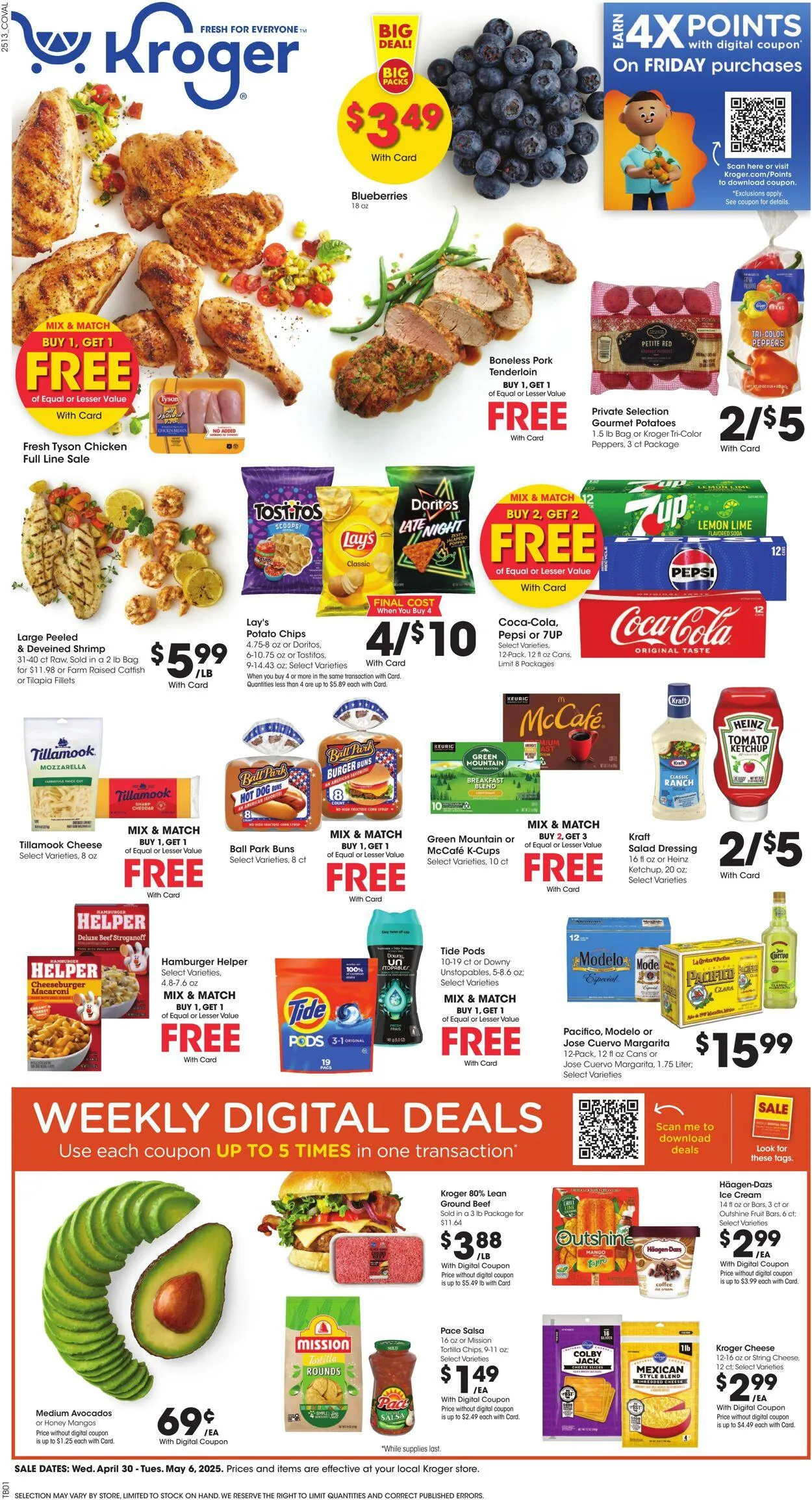 Weekly ad Kroger Current weekly ad from April 30 to May 6 2025 - Page 1