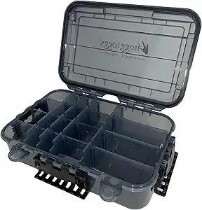 FROGG TOGGS Waterproof Utility Box, Tackle Storage, Dry Box, Customizable Tackle Tray