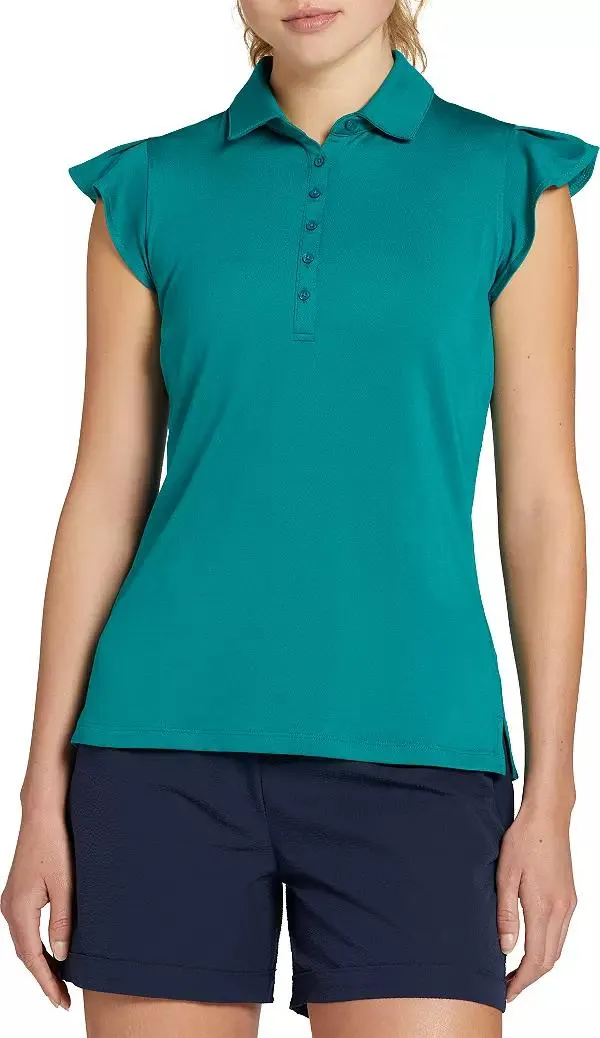 Walter Hagen Women's Clubhouse Flutter Sleeve