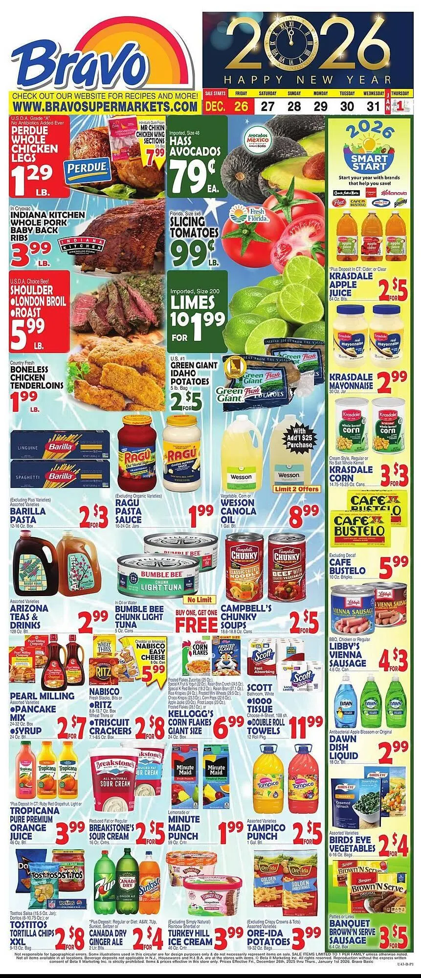 Weekly ad Bravo Supermarkets weekly ad from December 26 to January 1 2026 - Page 1
