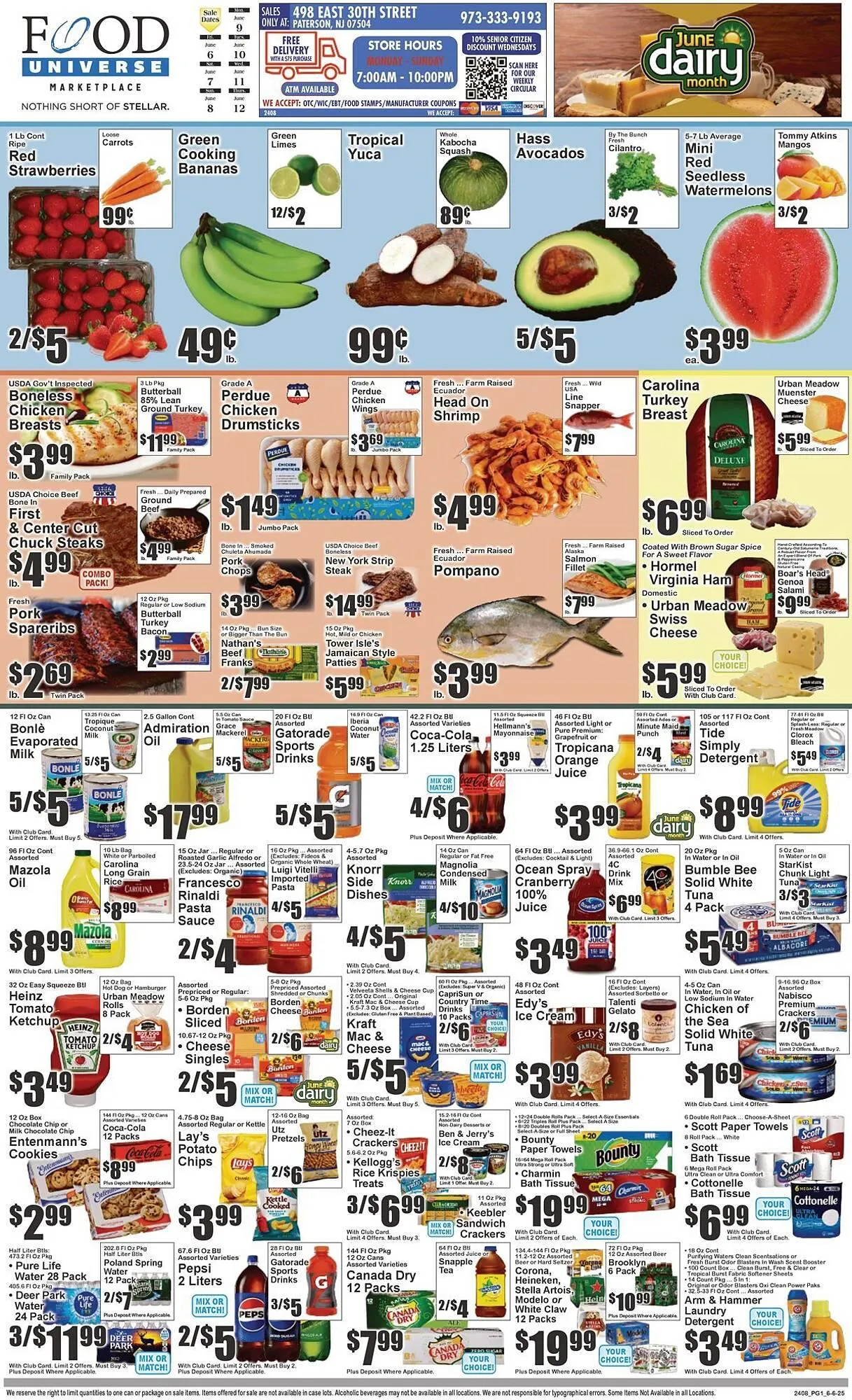 Weekly ad Food Universe Weekly Ad from June 6 to June 12 2025 - Page 1
