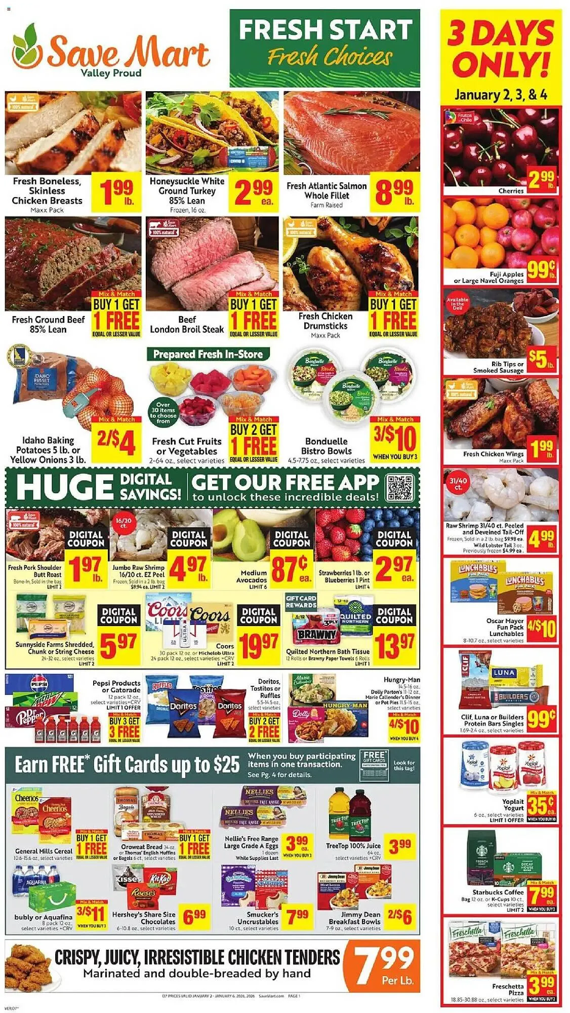 Weekly ad Save Mart weekly ad from January 2 to January 6 2026 - Page 1