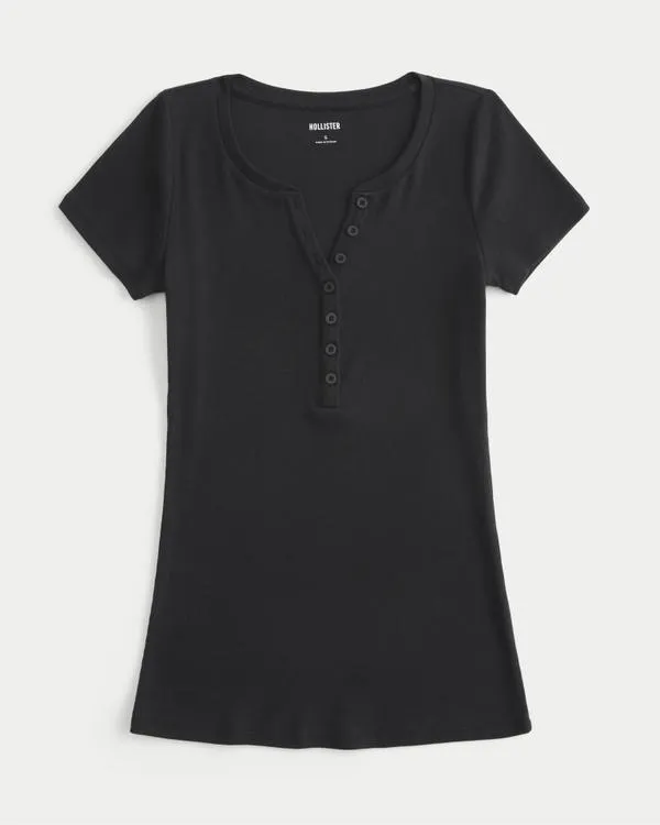 Short-Sleeve Henley