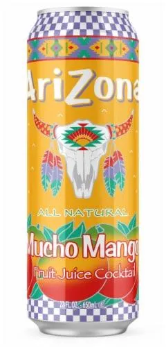 AriZona Mucho Mango Fruit Juice Cocktail Can