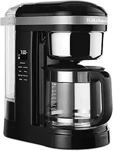 KitchenAid 12 Cup Drip Coffee Maker with Spiral Showerhead and Programmable Warming Plate - KCM1209