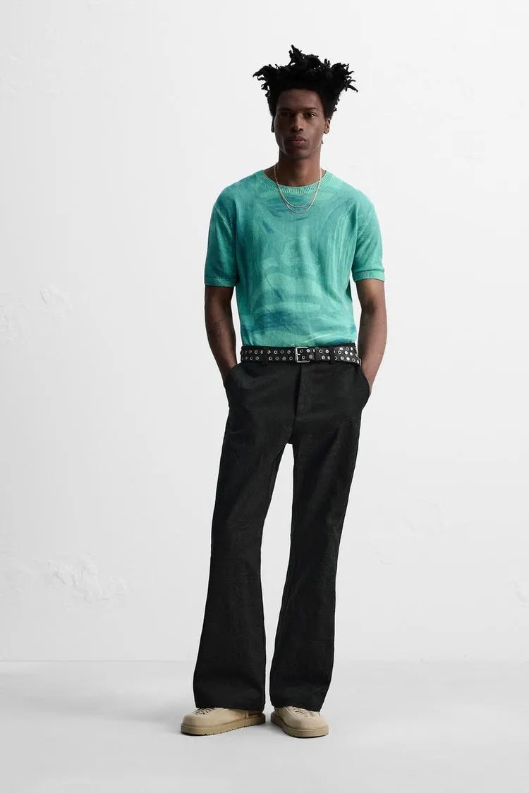FLORAL EMBROIDERY PANTS