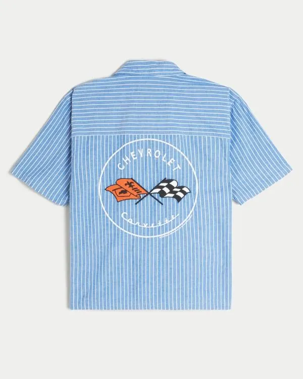 Boxy Short-Sleeve Chevrolet Corvette Graphic Shirt