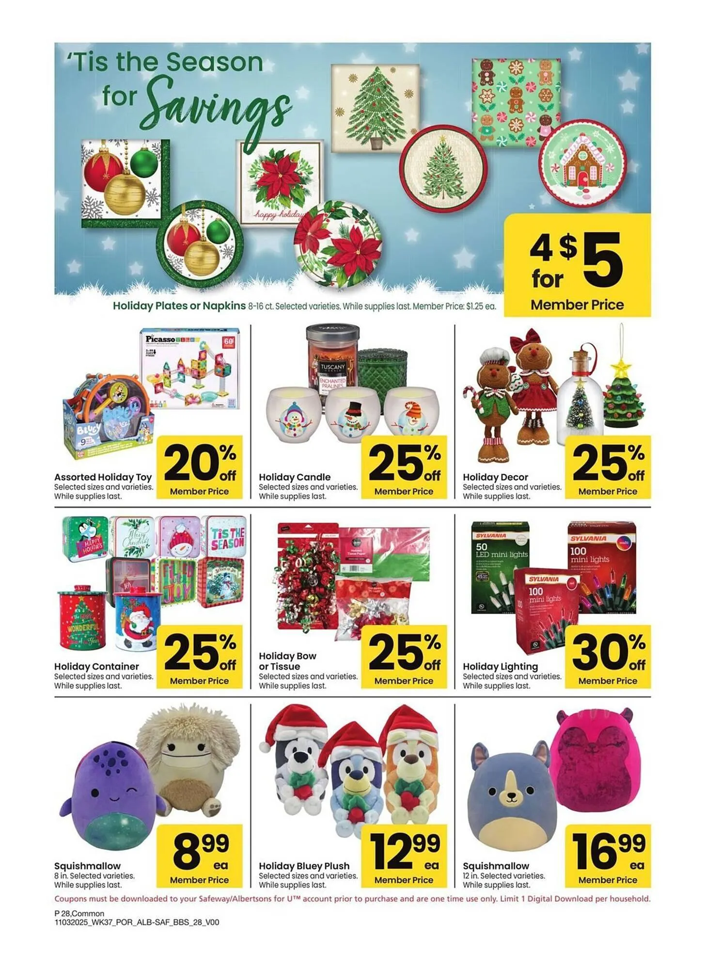 Weekly ad Albertsons weekly ad from November 3 to November 30 2025 - Page 28