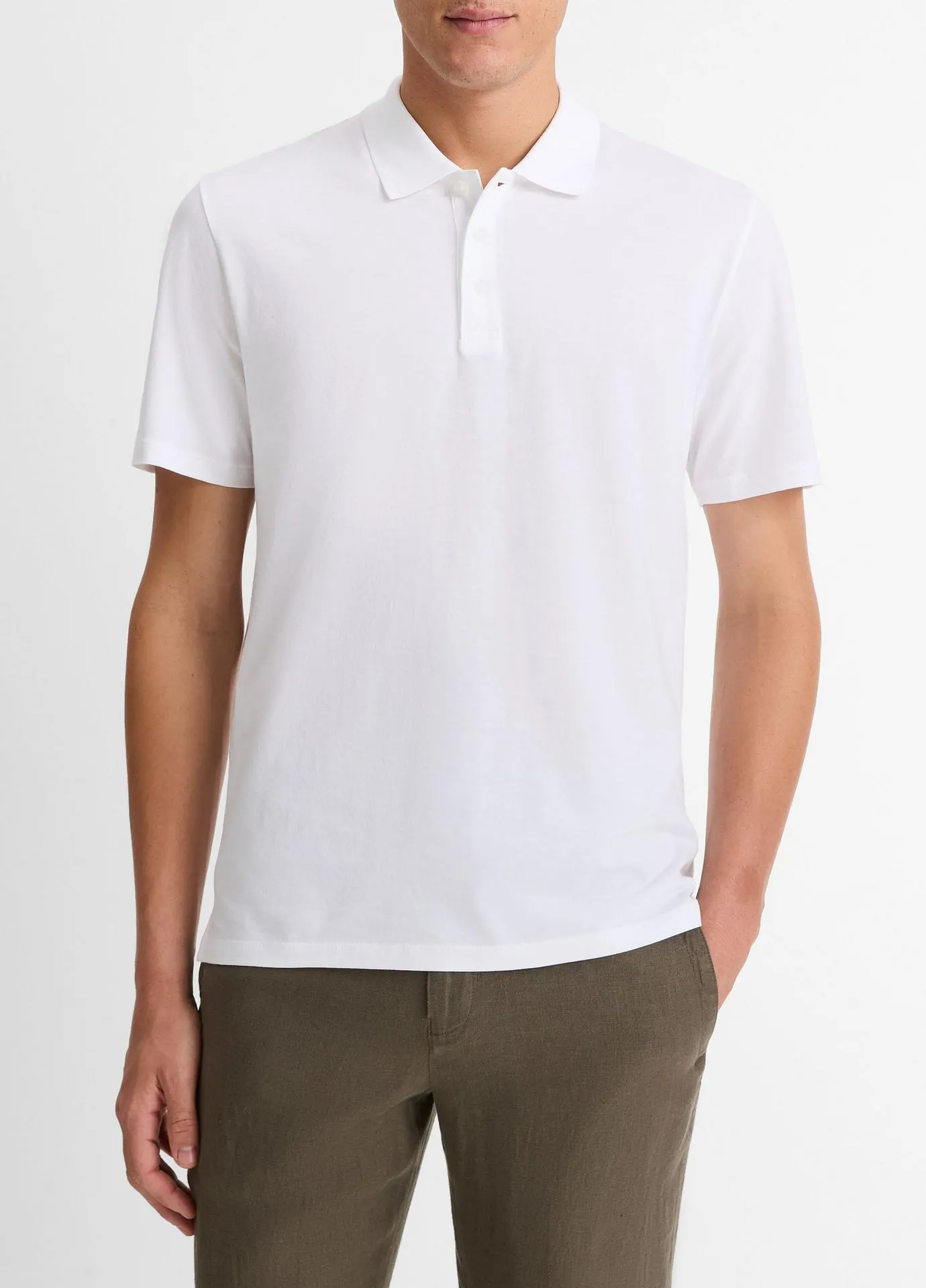 Pima Cotton Short-Sleeve Polo Shirt