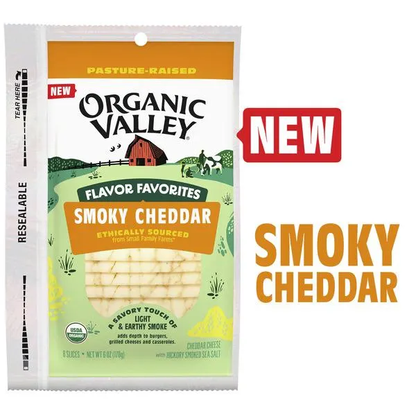 Organic Valley Smoky Cheddar Sliced Cheese