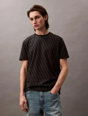 Refined Allover Monogram Logo Classic T-Shirt