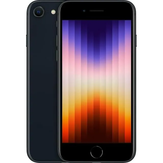 Restored Apple iPhone SE 3 64GB Midnight LTE Cellular US Cellular MMX53LL/A US (Refurbished)